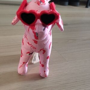 Pink Victoria's Secret Dog with Heart Sunglasses